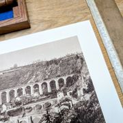 Saint-Léonard-de-Noblat, Haute-Vienne, printed photo plate from 1942.