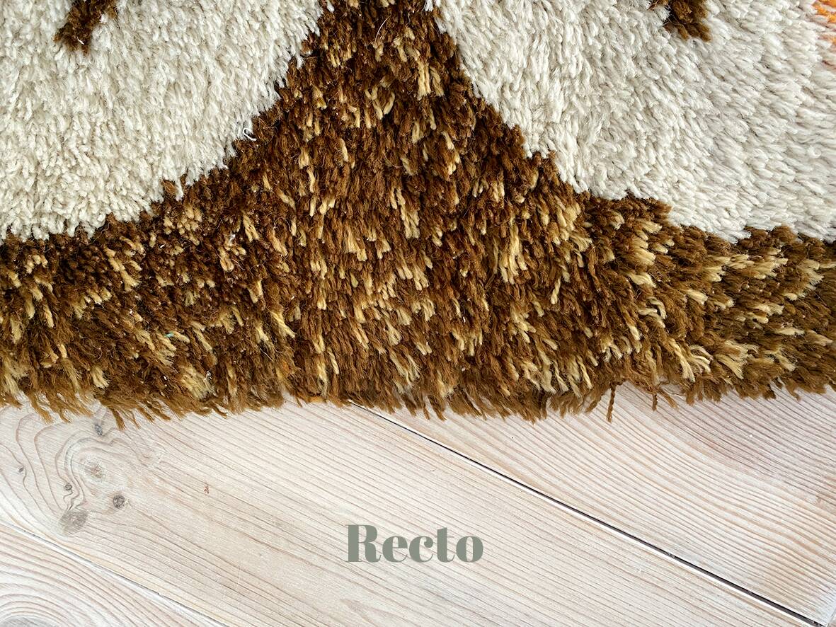 Vintage round rug 200 cm