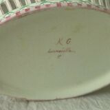 BASKET IN FAIENCE OPENWORK KELLER AND GUERIN LUNEVILLE