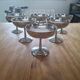 Set of 6 stainless steel ice cream bowls 18-10 Létang and Rémy