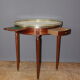 Table bouillotte de style Louis XVI en acajou vers 1920