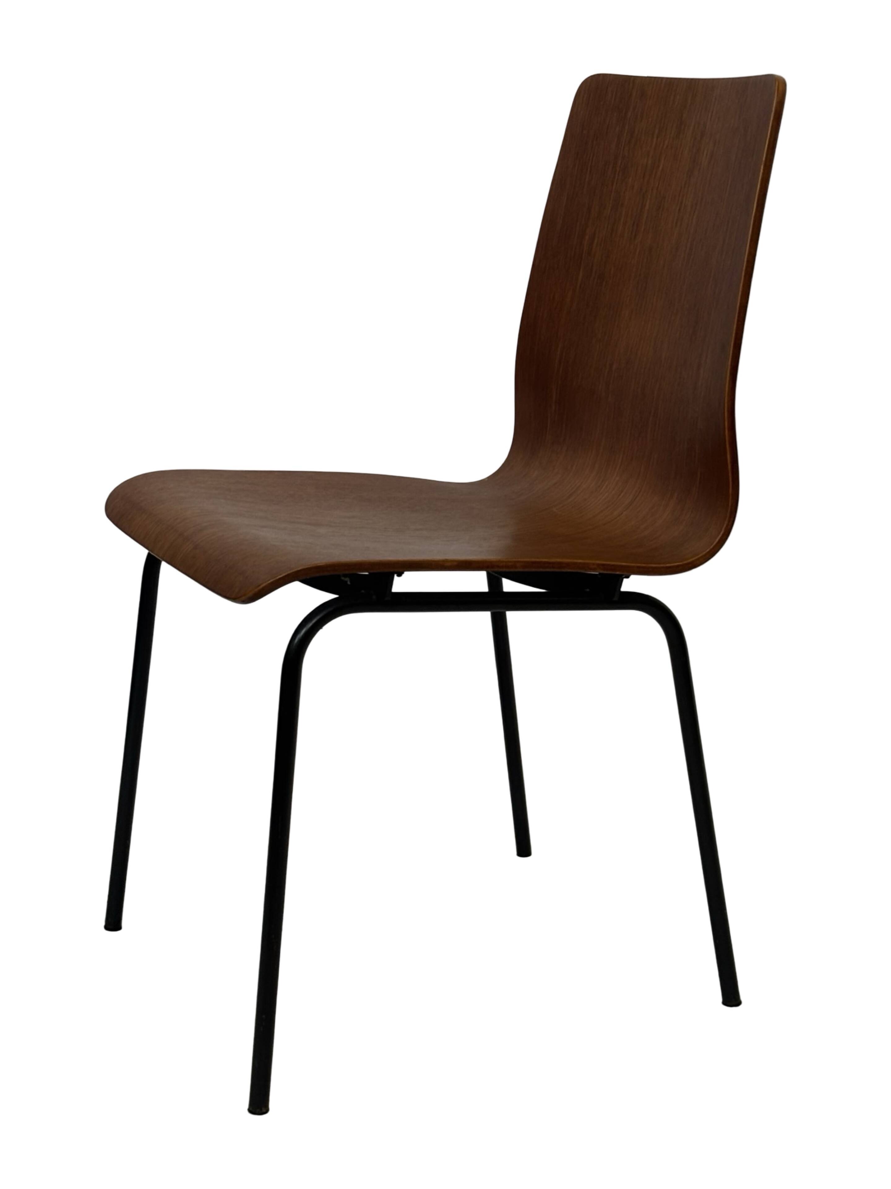 Vintage dining chair Friso Kramer for Auping 'Euroika' plywood design