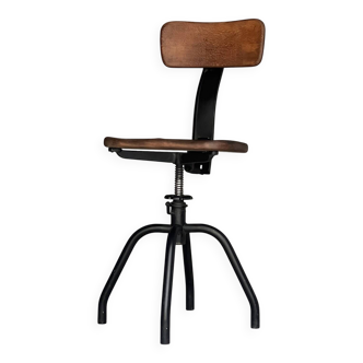 Chaise industrielle des années 50 - production italienne