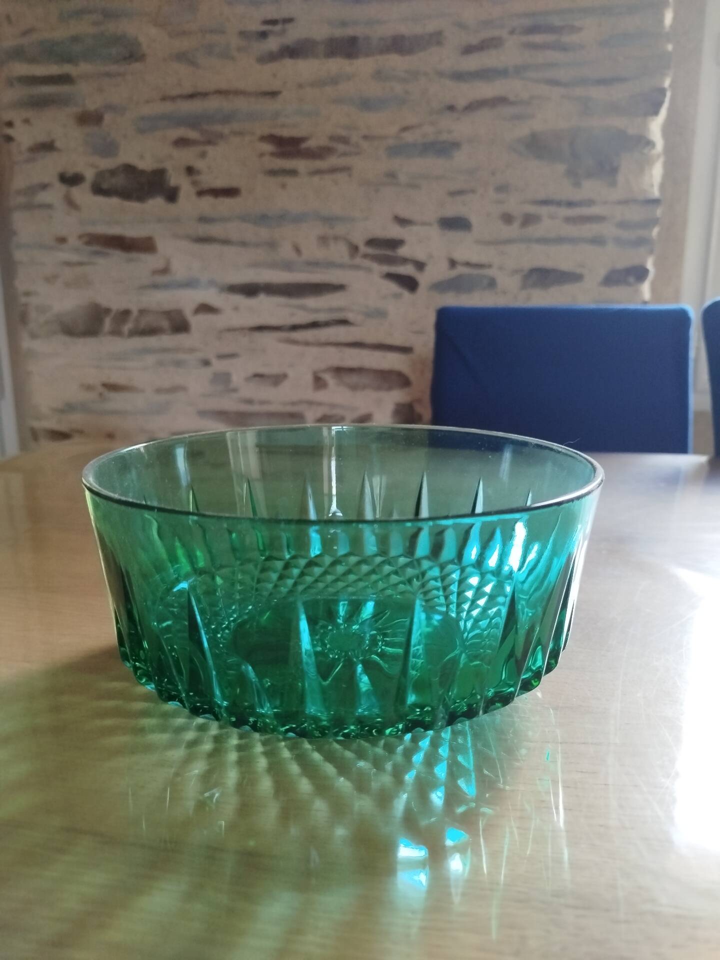 Emerald green Arcoroc salad bowl