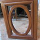 Solid oak mirror