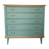 Vintage dresser, celadon green
