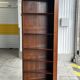 Corner library in solid cherry wood - 20th century