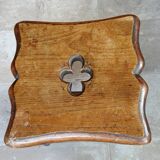 Paire anciens tabourets bois sculpté