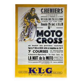 Vintage klg motocross poster