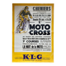 Affiche moto cross klg vintage