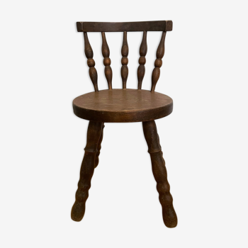 Chaise enfant bois vintage