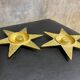 Vintage 2 Piece Ashtray Set Star Design