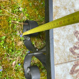 Coffee table mosaic wrought iron 60s