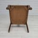 Ensemble de 6 chaises danoises, Années 1930, meubles en velours, bois de chêne, retapissés
