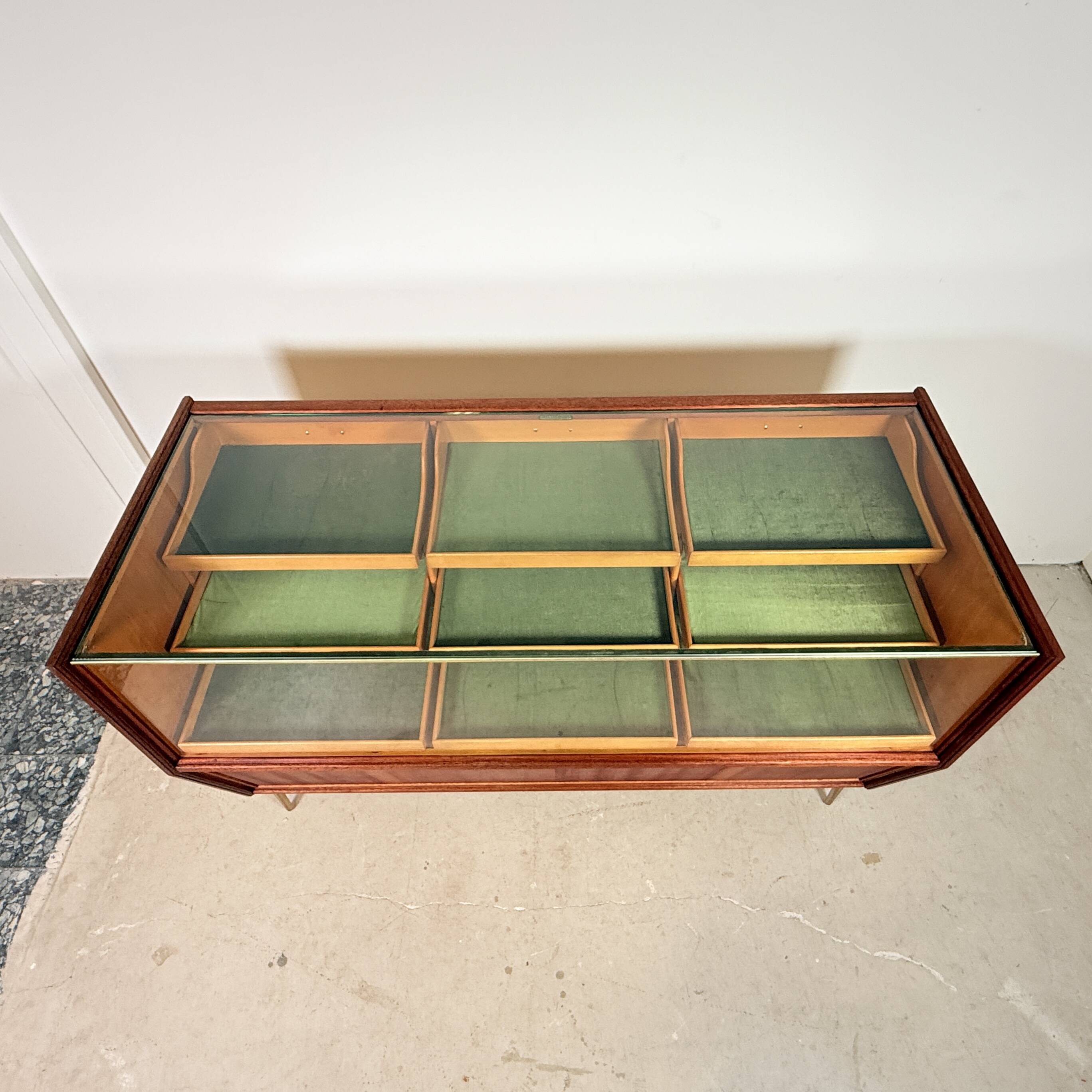 Vintage displaycabinet with 15 drawers, HAKA Ladenmöbel