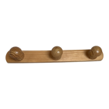 Scandinavian pine wood coat rack