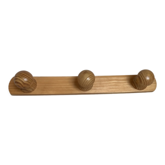 Scandinavian pine wood coat rack