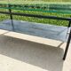 Table basse à 2 plateaux , verre et métal , des années 50'