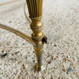 Coffee table in green marble and brass circa 50/60