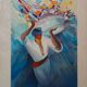Janick Lederle : Panier fantastique, lithographie originale signée