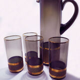 Set carafe and 4 glasses