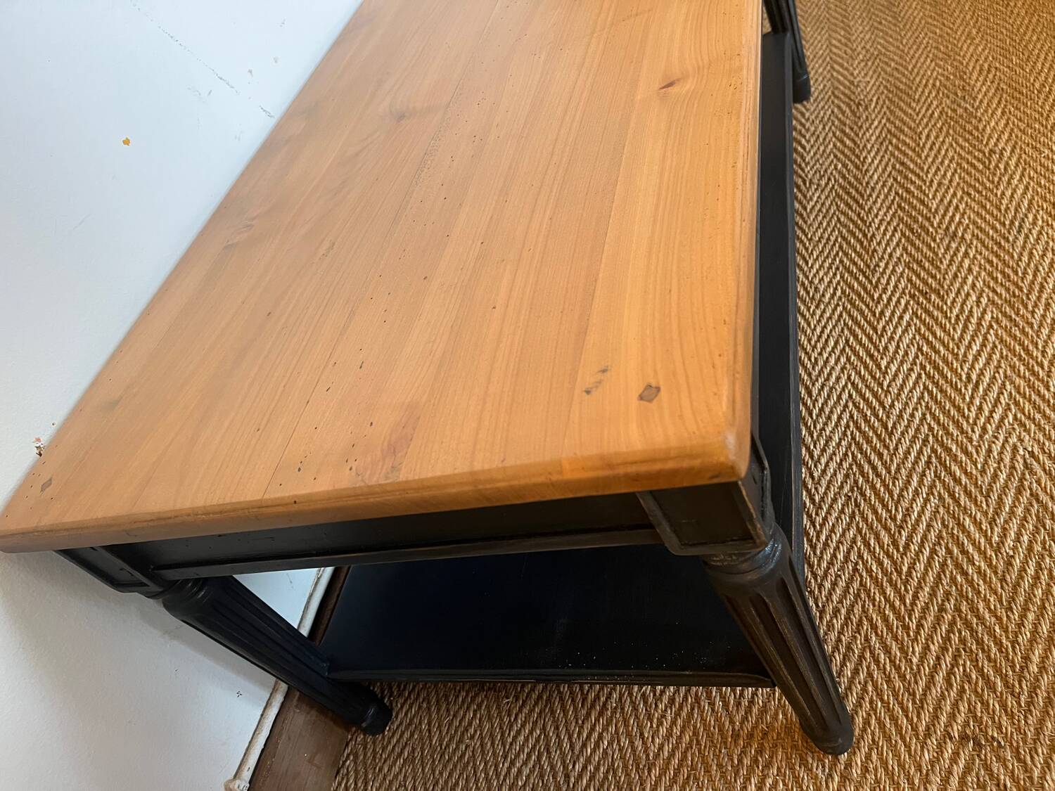 Vintage solid wood coffee table