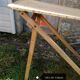 Wooden ironing board
