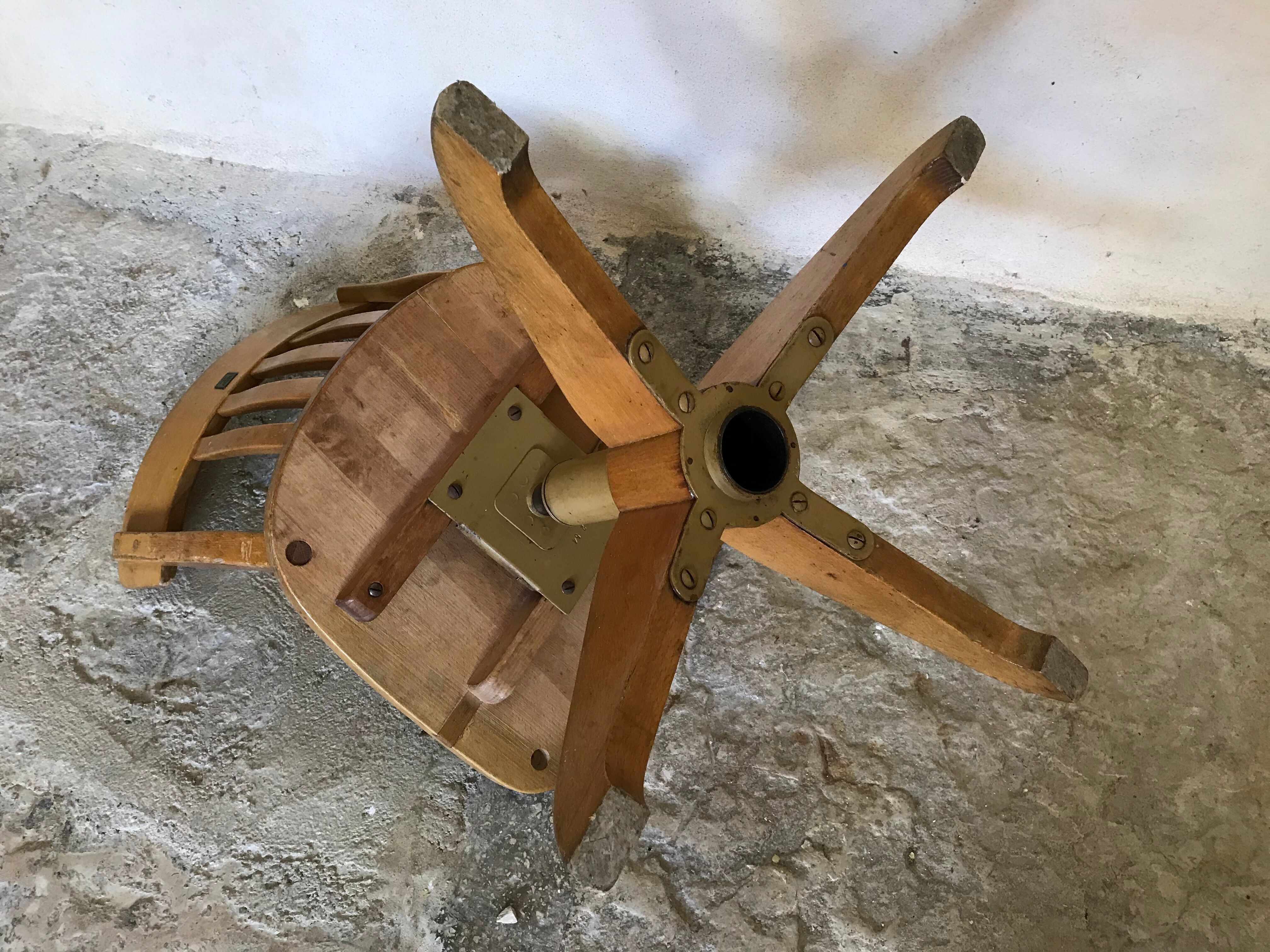Mid-century Stoll vintage workshop chair