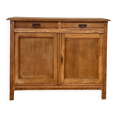 Buffet ancien en chêne brut - 2 tiroirs 