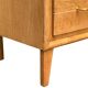 Commode pieds compas et chêne brut massif  1960