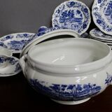 Derby Sarregemines 52-Piece Dinnerware Set, Deep Blue