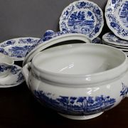 Service de table 52 pièces Derby Sarregemines Bleu profond