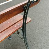 Banc de jardin ancien pieds en fonte