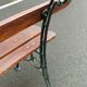 Old garden bench cast iron legs