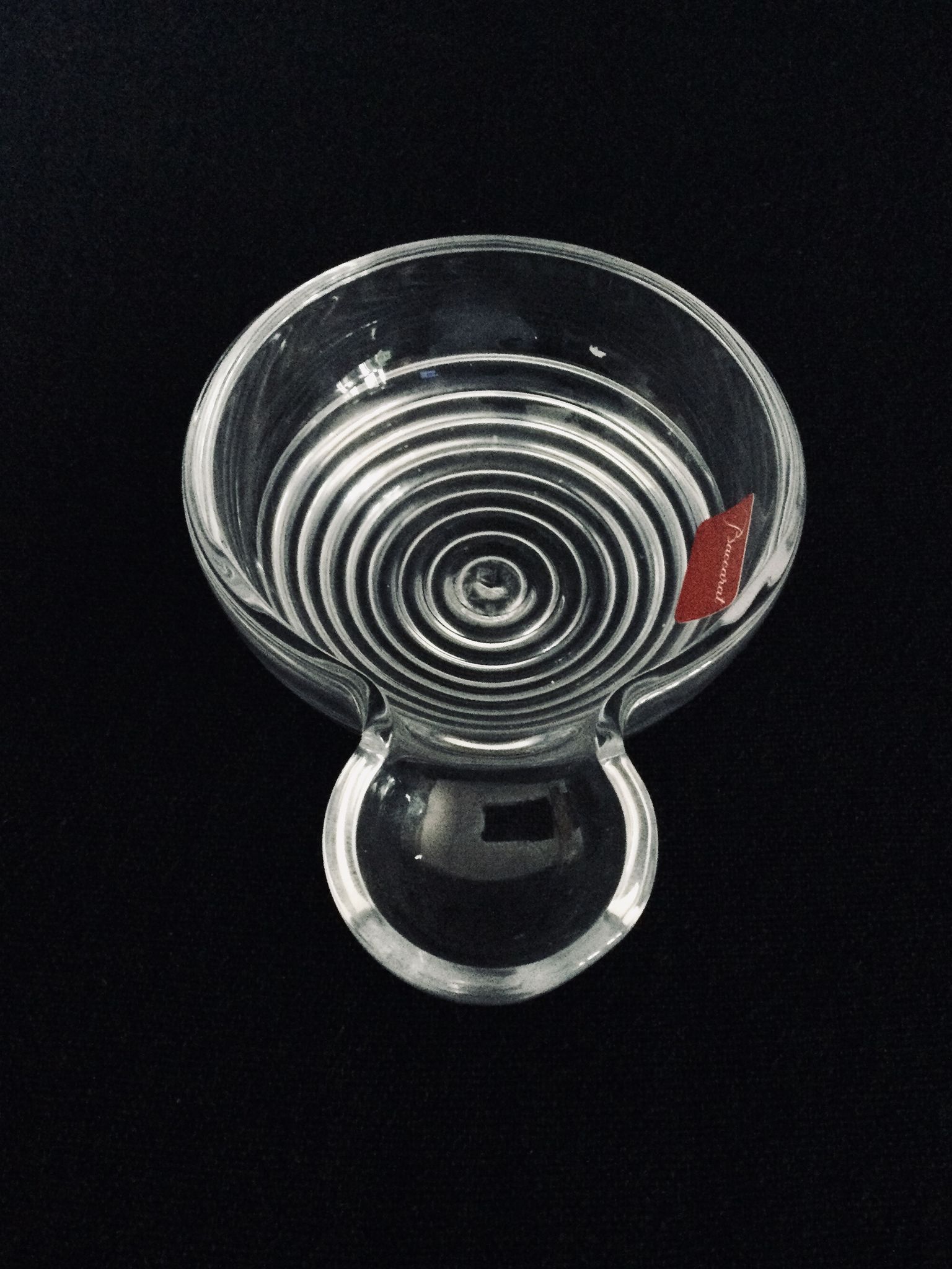 Taste vin cendrier en cristal de Baccarat