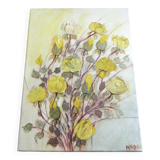 Huile sur toile fleurs