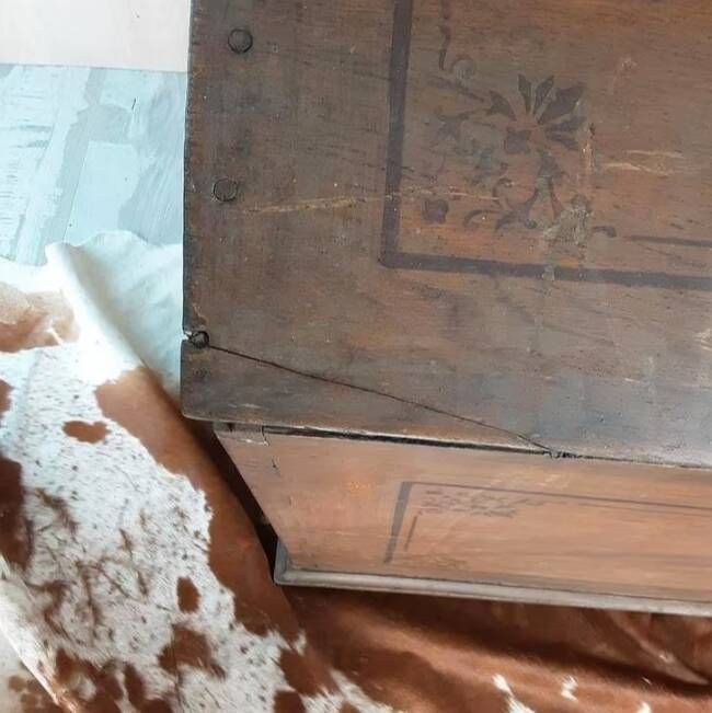 Very large antique wooden trunk (clearance price) treasure chest