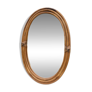 Grand Miroir en rotin - bambou
