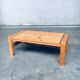 Scandinavian Modern Design Solid Pine Coffee Table, 1970s