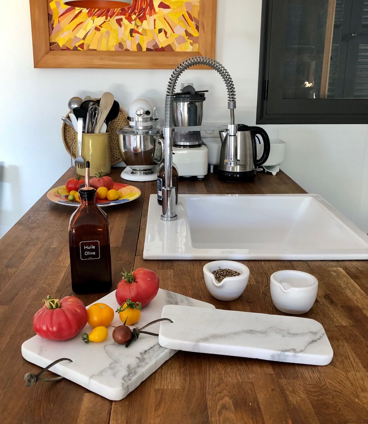 Marble cutting board, artisanal