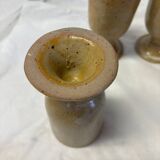 Set of 3 Digoin stoneware cups