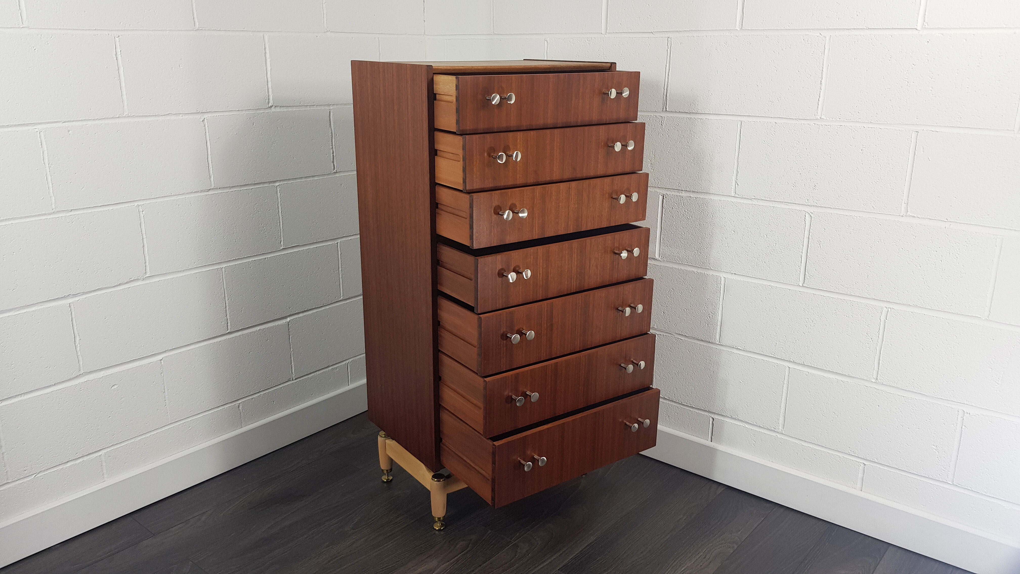 G-plan tall chest of drawers/tallboy, 1960s