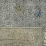 Handmade oriental 1980s 268 cm x 365 cm grey wool carpet