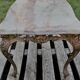 Table basse en laiton et marbre vert
