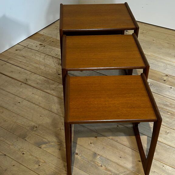 Tables gigognes Quadrille en teck G Plan, années 1960