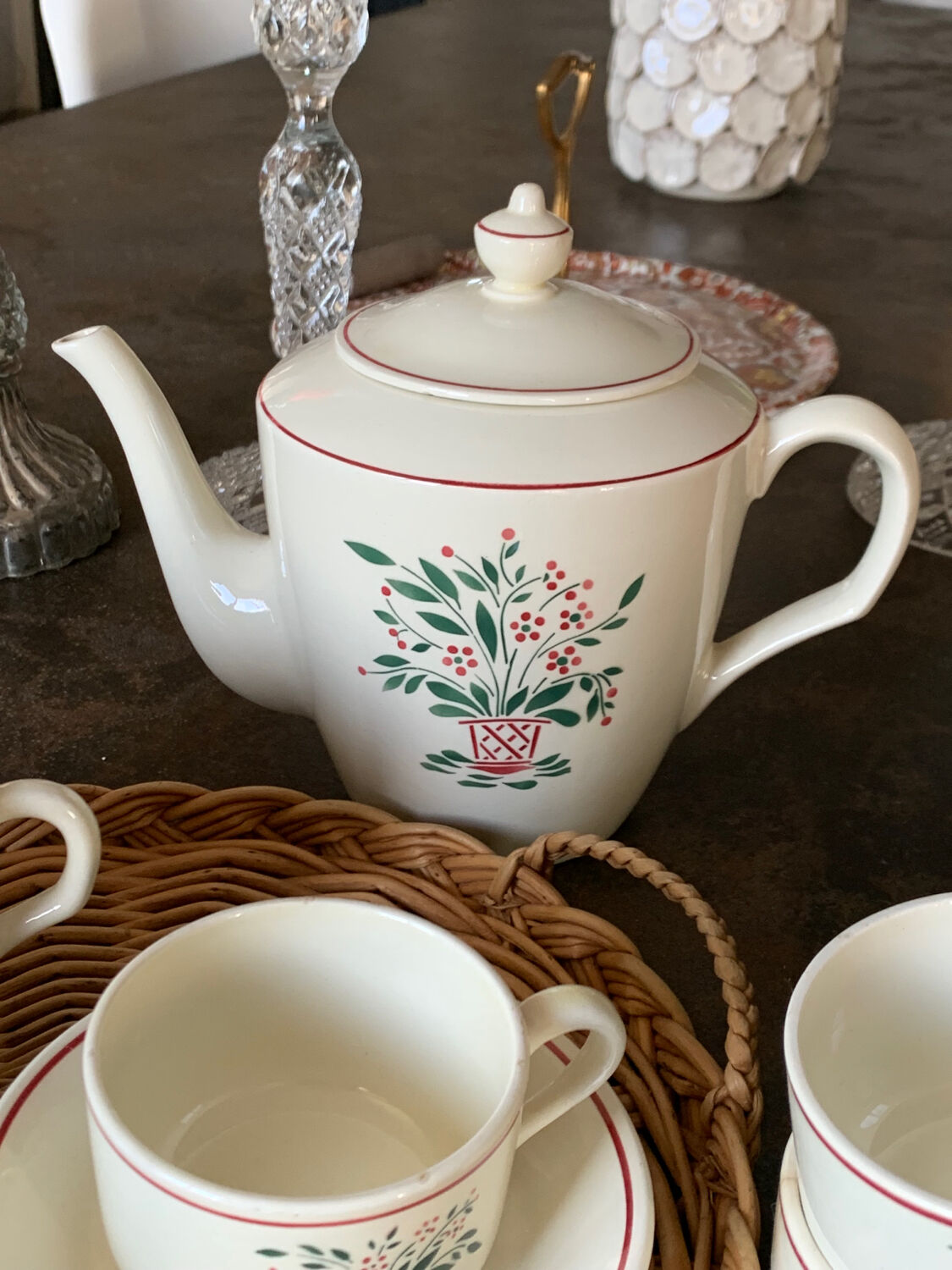 Vintage HB Creil et Montereau coffee service