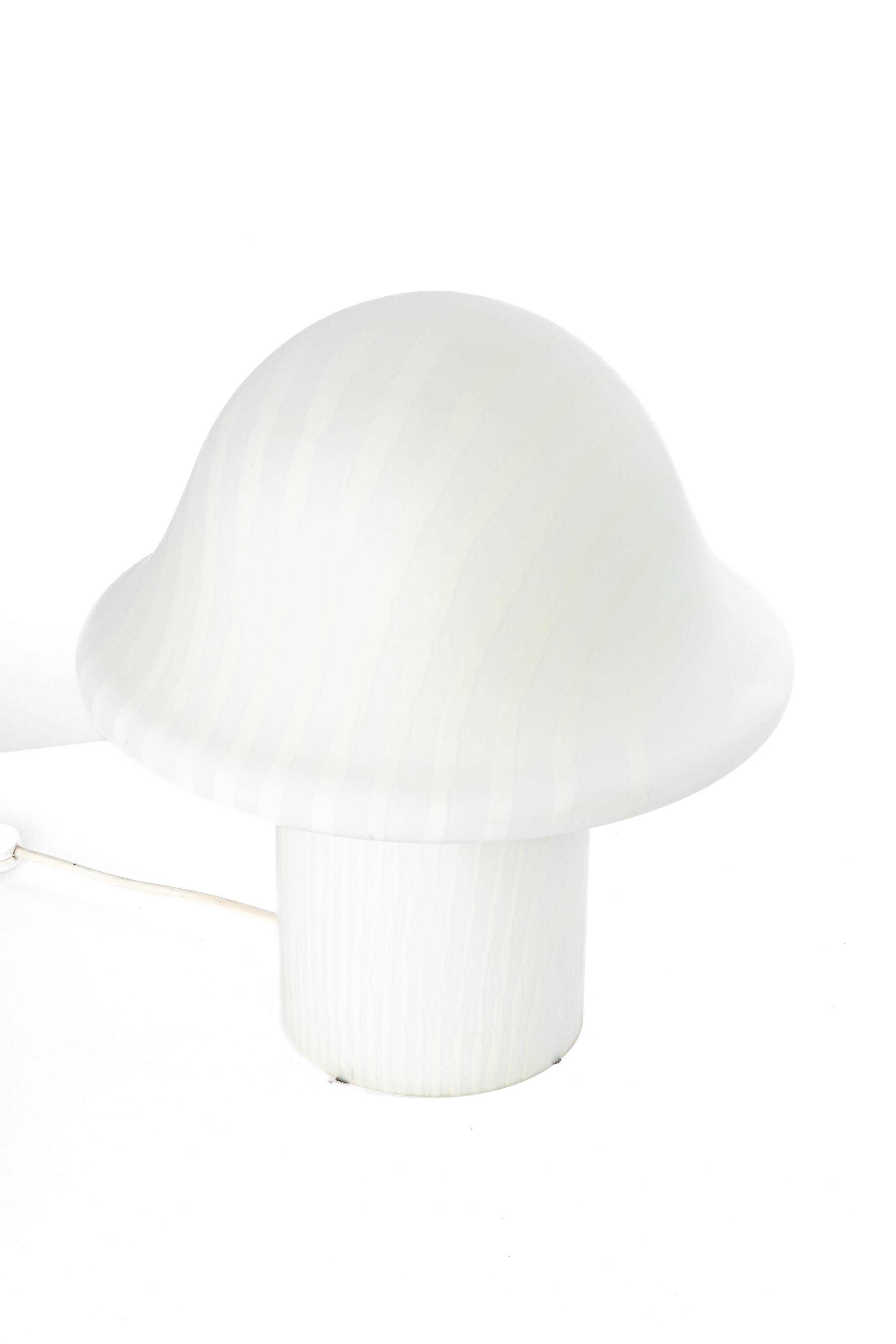 Large glass table lamp by Peil & Putzler, Germany, 1970s.