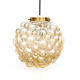 Suspension ambre bulle par Helena Tynell pour Limburg 70