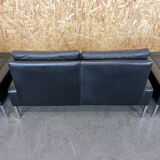 60s 70s sofa and 2 armchairs by Hans Peter Piehl for Wilkhahn leather sofa design
