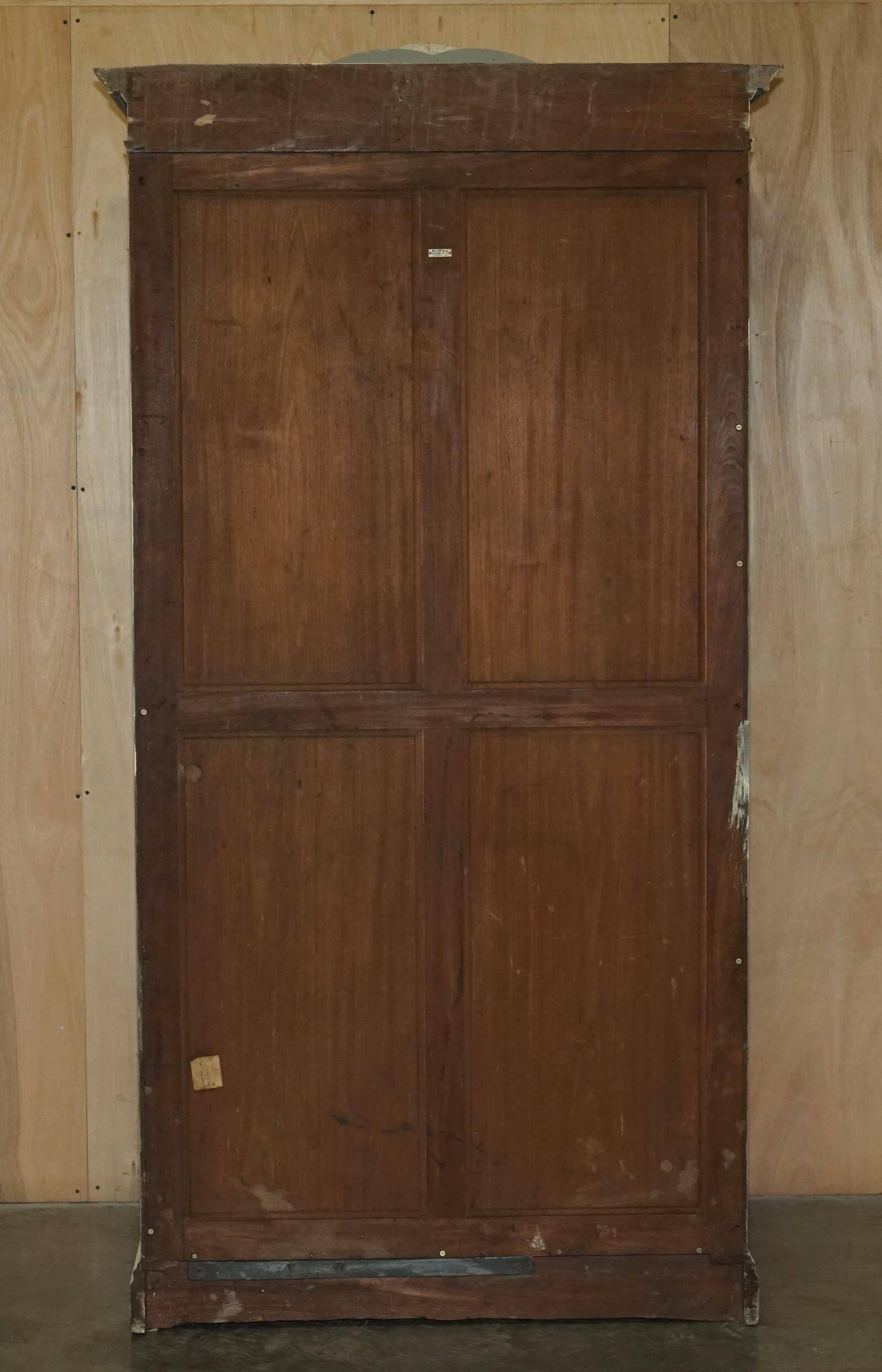 Antique wardrobe Mellier & Co with mirror door